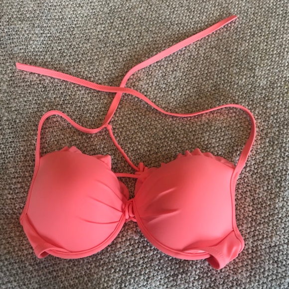 Victoria’s Secret coral pink bikini top - Picture 1 of 3